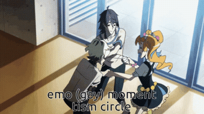 Anime Characters Dancing Emo (Gay) Moment Tism Circle GIF