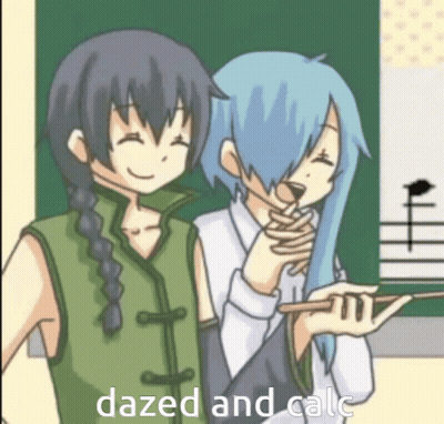 Anime Characters Dazed And Calc GIF