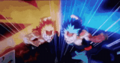 Anime Characters Fighting GIF