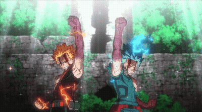 Anime Characters Fist In The Air GIF