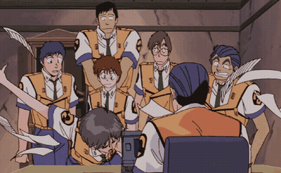 Anime Characters Gathering Around Table GIF
