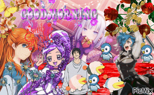 Anime Characters Good Morning GIF