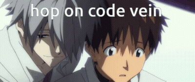 Anime Characters Hop On Code Vein GIF