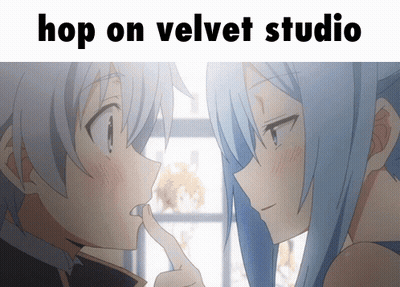Anime Characters Hop On Velvet Studio GIF