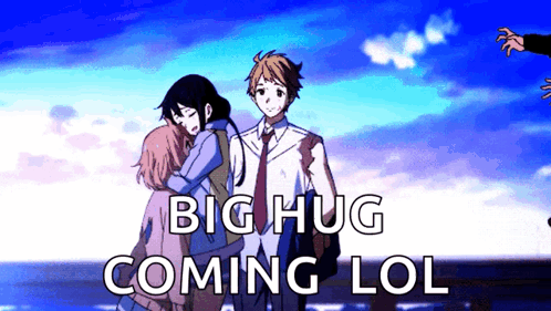 Anime Characters Hugging Big Hug GIF