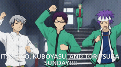 Anime Characters Its Saiko Kuboyasu And Toritsuka Sunday GIF