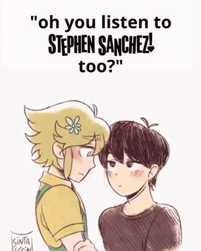 Anime Characters Listening To Stephen Sanchez GIF