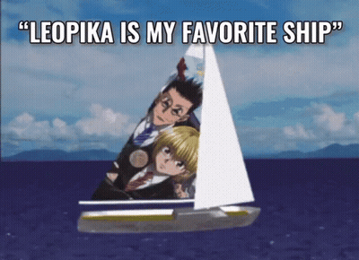 Anime Characters Sailboat Leopika Is My Favorite Ship GIF