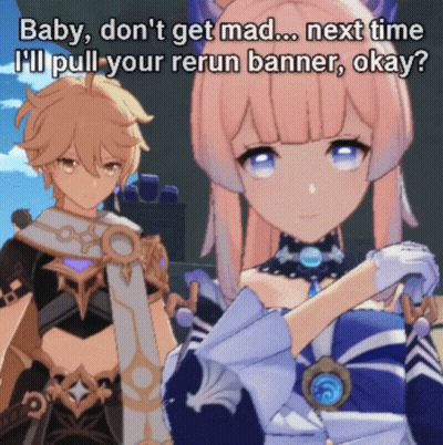 Anime Characters Saying Baby Don't Get Mad Next Time GIF