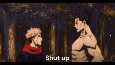 Anime Characters Saying Shut Up GIF