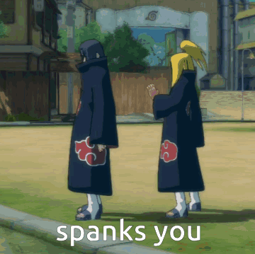 Anime Characters Saying Spanks You GIF