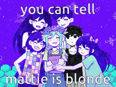 Anime Characters Saying You Can Tell Mattie Is Blonde GIF