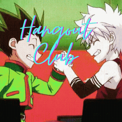 Anime Characters Shaking Hands Hangout Club GIF