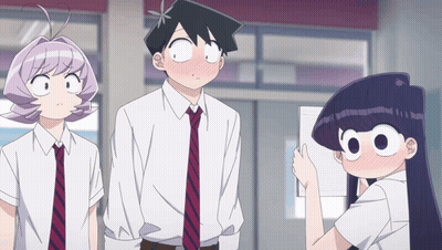 Anime Characters Standing In Classroom GIF