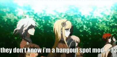 Anime Characters Standing Together Don't Know I'm A Hangout Spot Mod GIF
