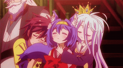 Anime Characters Standing Together GIF
