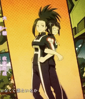 Anime Characters Standing Together GIF