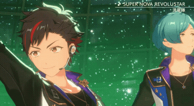 Anime Characters Standing Together Super Nova Revolustar GIF