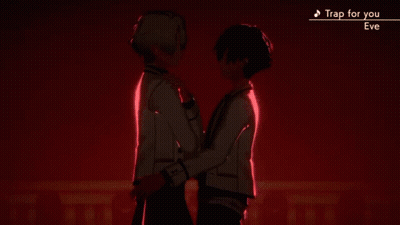 Anime Characters Standing With Trap For You Eve GIF