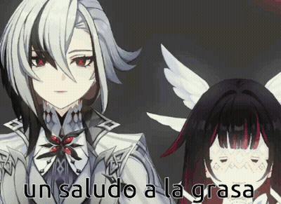 Anime Characters Un Saludo A La Grasa GIF