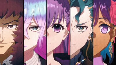 Anime Characters With Different Colored Hair And Eyes GIF