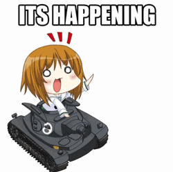 Anime Chibi Girl It's Happening GIF