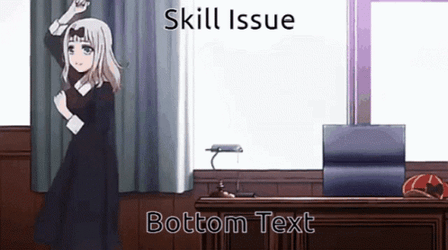 Anime Chika Dance Skill Issue GIF