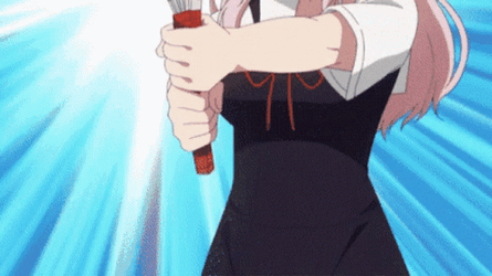 Anime Chika Fan Smack Head GIF