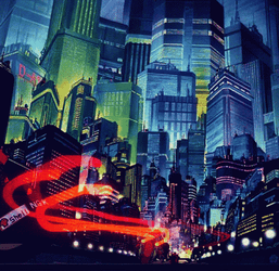 Anime City Motorcycles GIF
