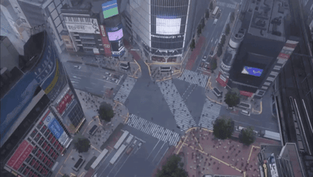 Anime City Top View GIF
