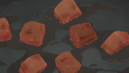 Anime Cooking Stew And Fried Meat GIF