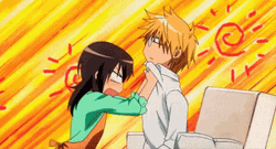 Anime Couple Fight GIF 