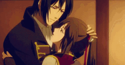 Anime Couple Hakuouki Kissing Chizuru GIF