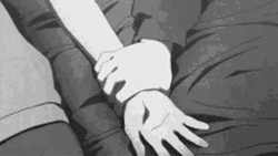 Anime Couple Hold Hands