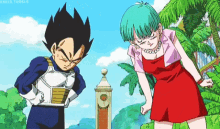 Anime Couple Vegeta Bulma GIF