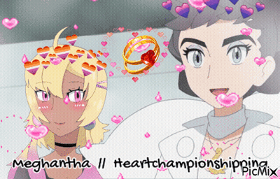 Anime Couple With Hearts Meghantha II Heartchampionship Picmix GIF
