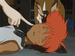 Anime Cowboy Bebop Edward Wakey Poke GIF