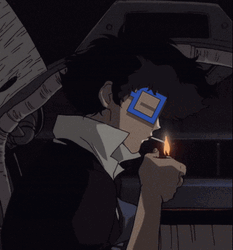 Anime Cowboy Bebop Smoking GIF