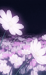 Anime Dark Floral Purple Flowers GIF
