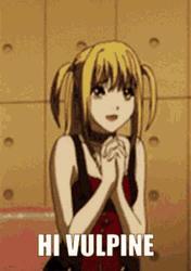 Anime Death Note Misa Amane Hi Vulpine GIF
