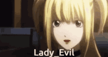 Anime Death Note Misa Amane Lady Evil