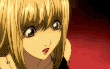 Anime Death Note Misa Amane Looking Closely GIF