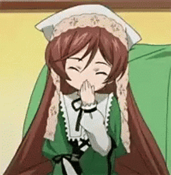 Anime Desu Demure Giggle GIF