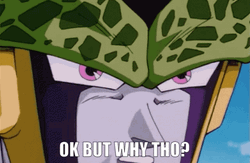 Anime Dragon Ball Cell Ok But Why  GIF
