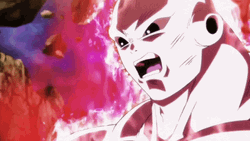 Anime Dragon Ball Jiren Glowing Red Aura GIF