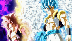 Anime Dragon Ball Ssb Gogeta GIF