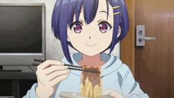 Anime Eating Aki Shino Remake Our Life GIF
