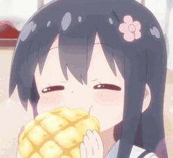 Anime Eating Hana Shirosaki Watashi Ni Tenshi GIF