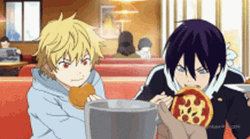 Anime Eating Noragami Yato Yukini GIF