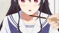 Anime Eating Utaha Kasumigaoka Saenai Heroine No Sodatekata GIF